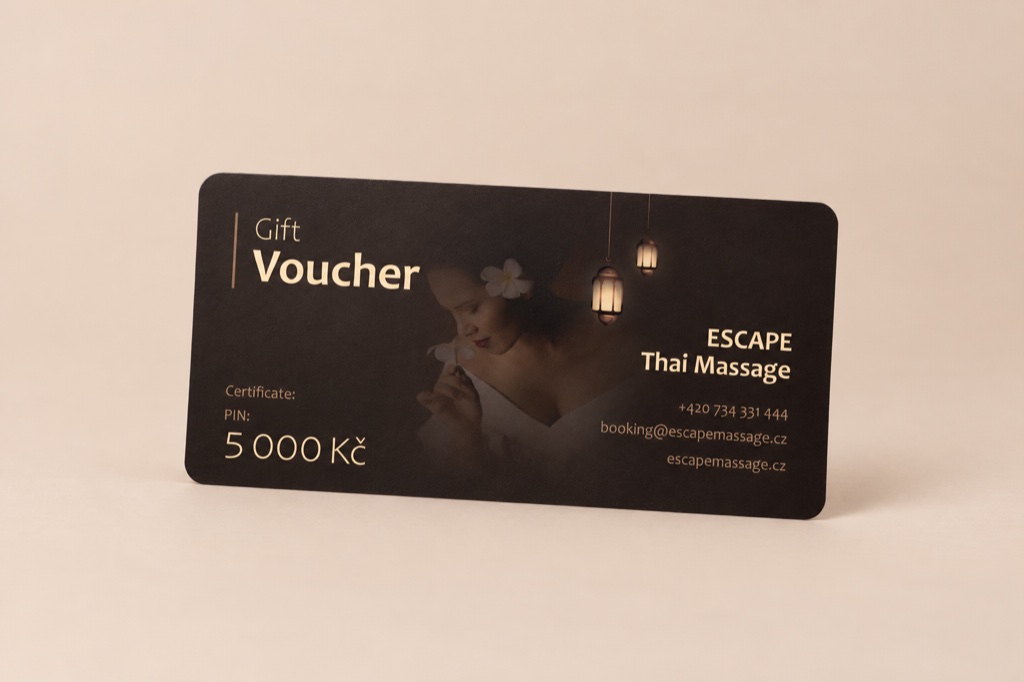Hodnotový dárkový poukaz ESCAPE s&nbsp;kreditem 5&nbsp;000&nbsp;Kč